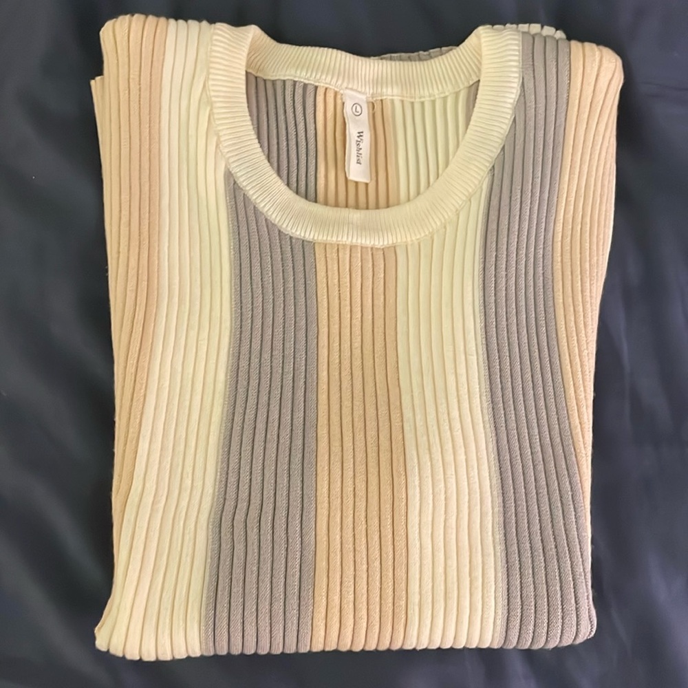 Wishlist sleeveless ribbed sweater